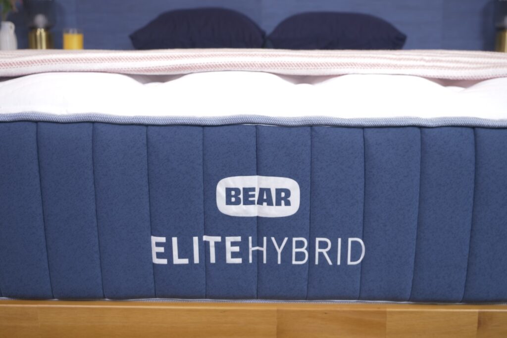 The Bear Elite Hybrid mattress featuring the logo and brand name