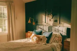 A serene bedroom setting